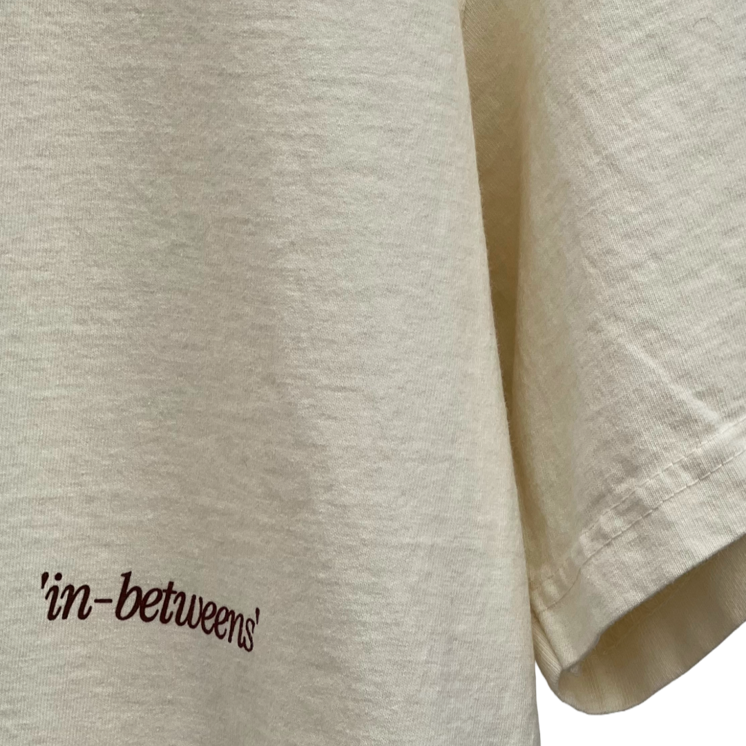 'in-betweens' OVERSIZED ECRU TEE