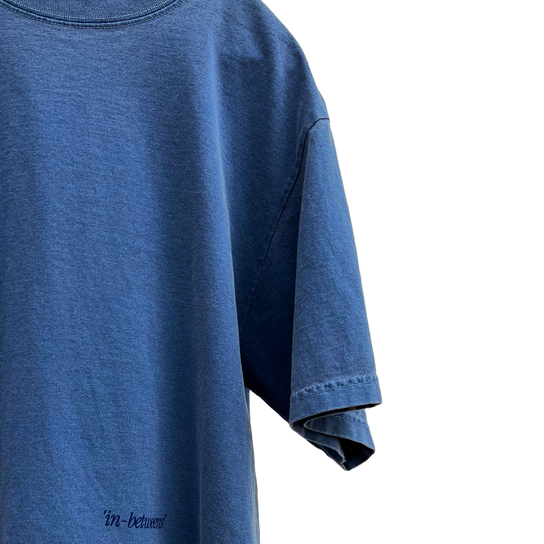 'in-betweens" OVERSIZED BLUE TEE